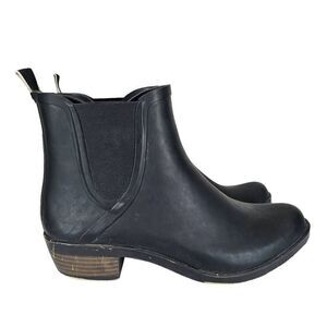 Lucky Brand Basel Rubber Ankle Booties Black 9